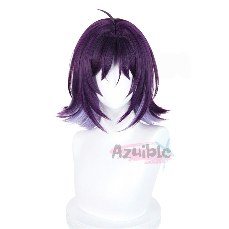 Azuiblc 超かぐや姫！ 酒寄彩葉 ウィッグ 紫色 wig 鬘 コスチューム