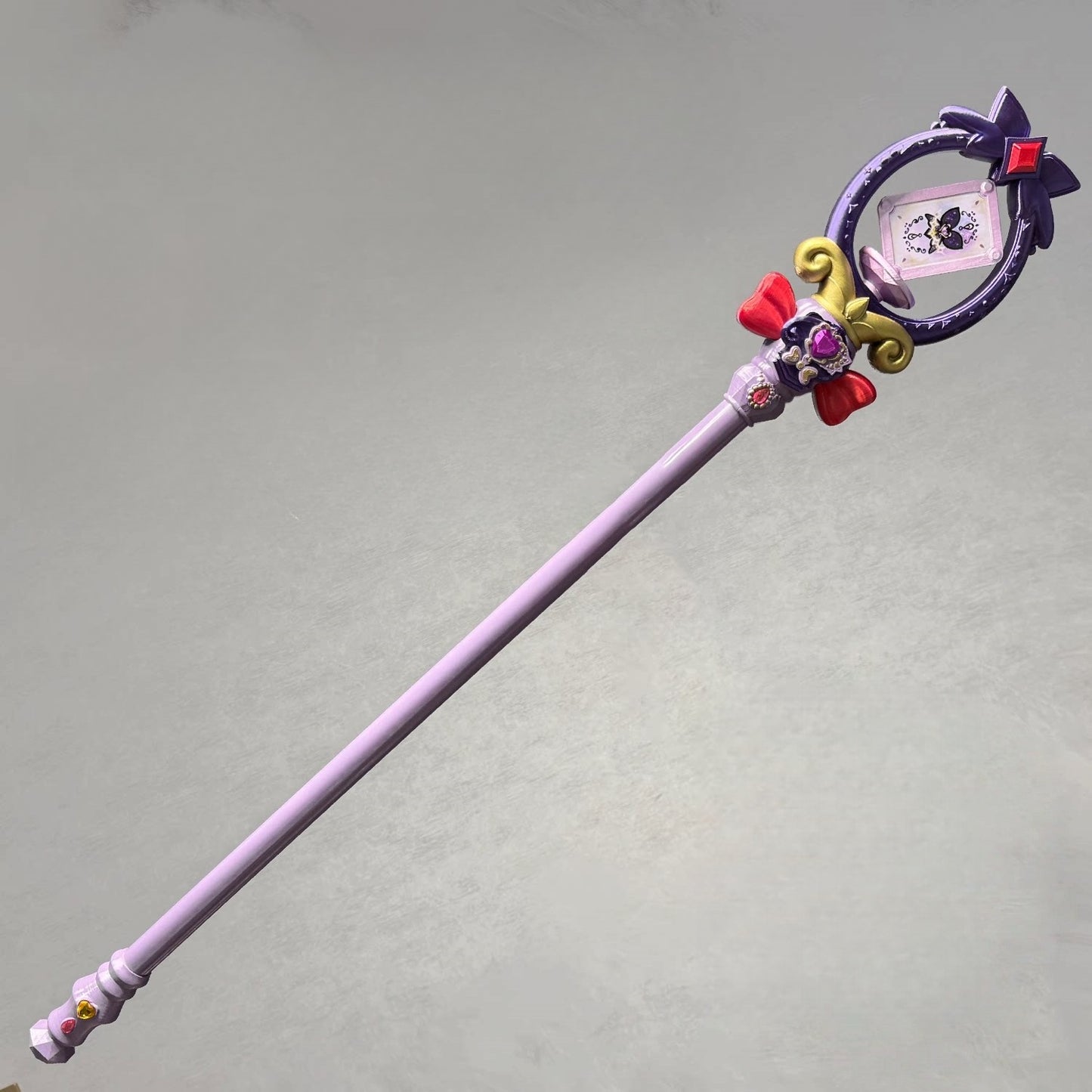 Azuiblc　名探偵プリキュア 　キュアアルカナシャドウ コスプレ道具　森亜るるか　 モチーフ武器 　PLA材質　130cm