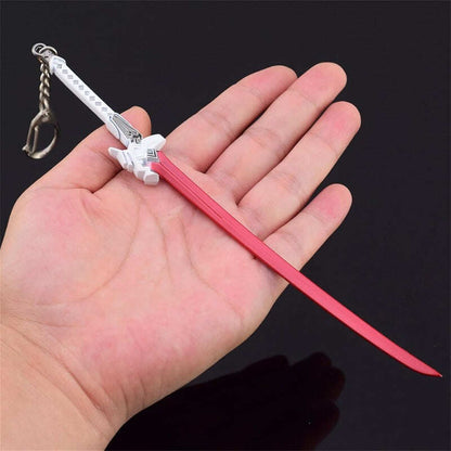 Azuiblc  崩壊 スターレイル キーホルダー 刃 じん ミニ武器 22cm グッズ 唐風剣 刀剣 刀置き贈り  合金 おしゃれ  置き物 武器 おもちゃ ミニチュア インテリア 萌えグッズ - Azuiblc