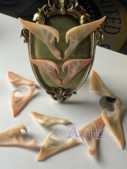 Azuiblc コスプレ道具　エルフ耳 尖った耳 コスプレ 耳  8cm 11cm アクセサリ 長め　短め 仮装 天使 精霊 魔女 　祭り 学園祭 演出 仮装衣装ハロウィン　吸血鬼