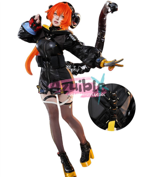 Azuiblc ゼンレスゾーンゼロ  オルペウス　衣装　角＋腕輪贈り　鬼火　尻尾追加　ORPHIE＆MAGUS コスプレ衣装 コスチューム cosplay ゼンゼロ - Azuiblc