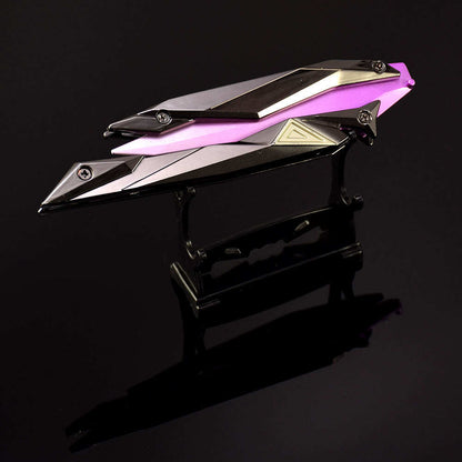 Azuiblc ヴァロラント　シンギュラリティー バタフライナイフ　22cm　ミニチュア　工芸品　合金製　VALORANT　武器　ダイキャスト製　アクセサリー - Azuiblc