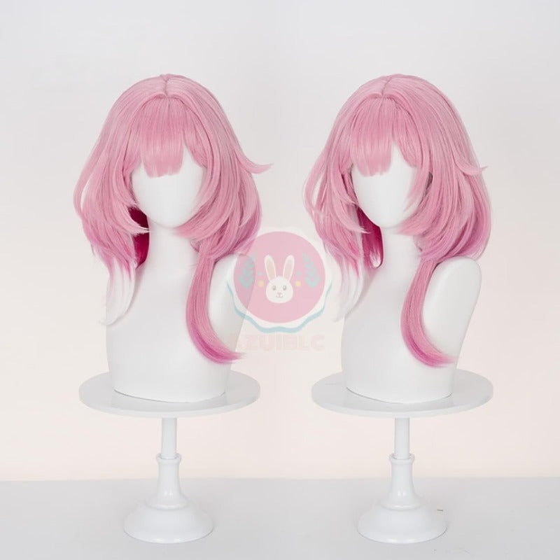 Azuiblc 崩壊スターレイル キュレネ コスプレ ウィッグ ピンク 白