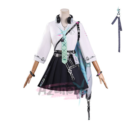Azuiblc　鳴潮 リンネー コスプレ衣装　イベント　仮装　イヤホーン＋イヤリング付　ウィッグ追加可能