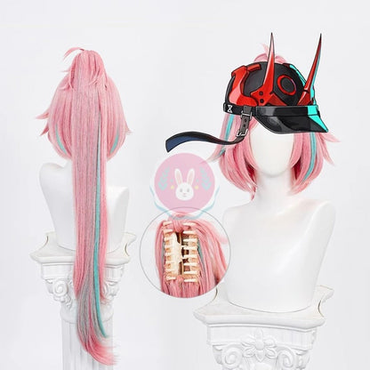 Azuiblc 崩壊  スターレイル アナイクス コスプレ ウィッグ 緑 グリーン ロング ネット付き 耐熱  かつら 鬘 WIG ショート コスプレ道具 Azw006 Azuiblc