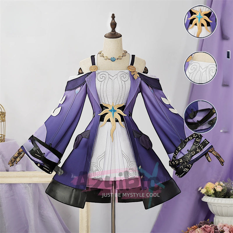 Azuiblc  崩壊スターレイル キュレネ  コスプレ衣装　Cyrene　紫色　ワンピース　イベント　オンパロス　Azy003 Azuiblc