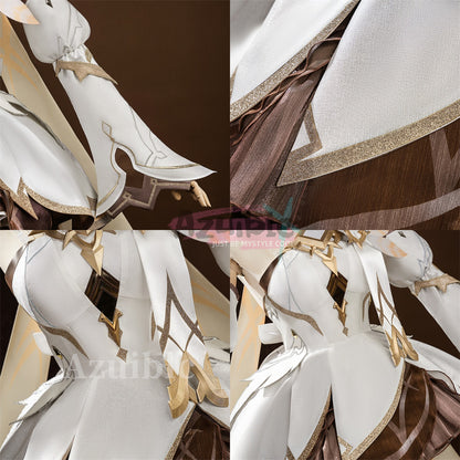 Azuiblc　原神 　蛍 新たなる天地 コスプレ衣装　ドレス　ワンピース　可愛い　仮装　発光可能　イベント　舞台服　3d樹脂パーツ