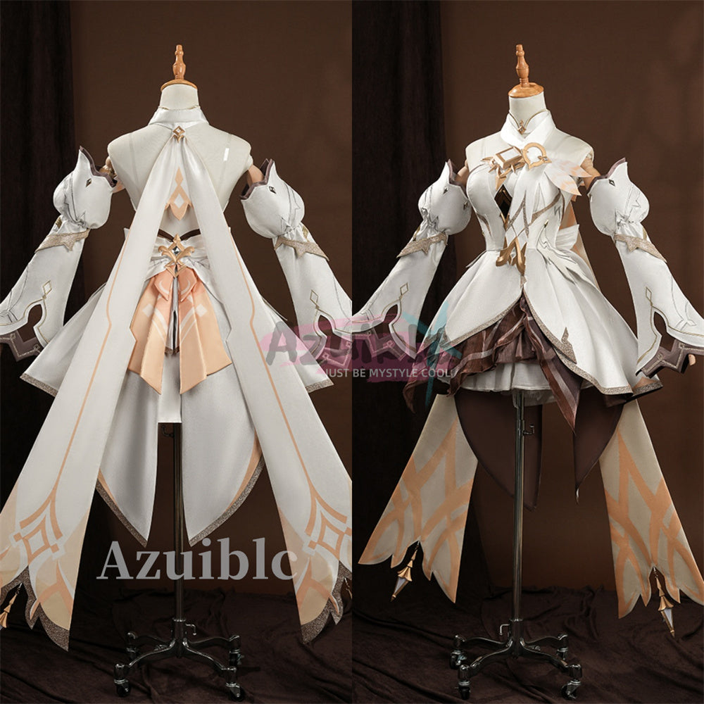 Azuiblc　原神 　蛍 新たなる天地 コスプレ衣装　ドレス　ワンピース　可愛い　仮装　発光可能　イベント　舞台服　3d樹脂パーツ