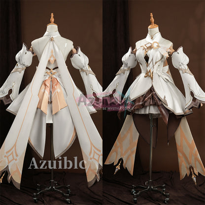 Azuiblc　原神 　蛍 新たなる天地 コスプレ衣装　ドレス　ワンピース　可愛い　仮装　発光可能　イベント　舞台服　3d樹脂パーツ