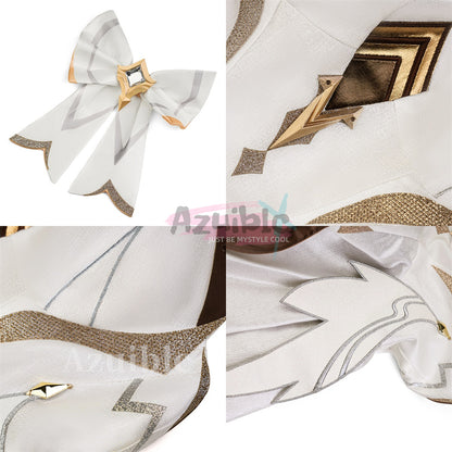 Azuiblc　原神 　蛍 新たなる天地 コスプレ衣装　ドレス　ワンピース　可愛い　仮装　発光可能　イベント　舞台服　3d樹脂パーツ