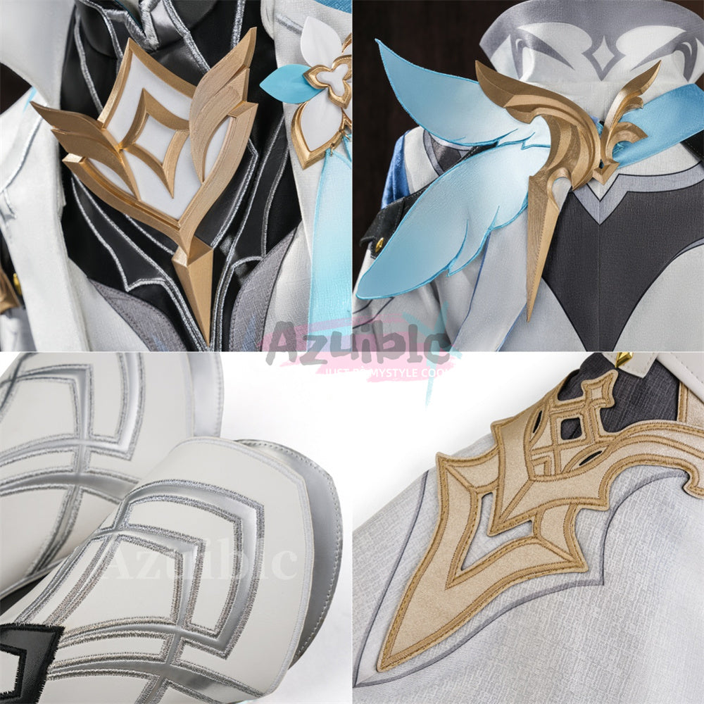 Azuiblc　原神 空・蛍 新たなる天地 コスプレ衣装　仮装　発光可能　イベント　舞台服　3d樹脂パーツ