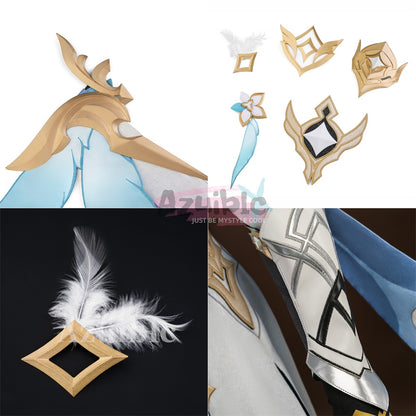 Azuiblc　原神 空・蛍 新たなる天地 コスプレ衣装　仮装　発光可能　イベント　舞台服　3d樹脂パーツ