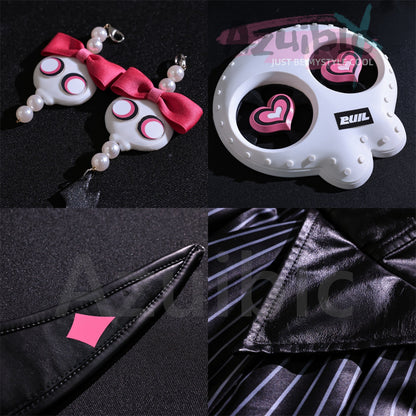 Azuiblc　ゼンゼロ アリア 　不協和音 コスプレ衣装　ドレス　コスチューム　3d樹脂製パーツ　光輪付　翼別途追加