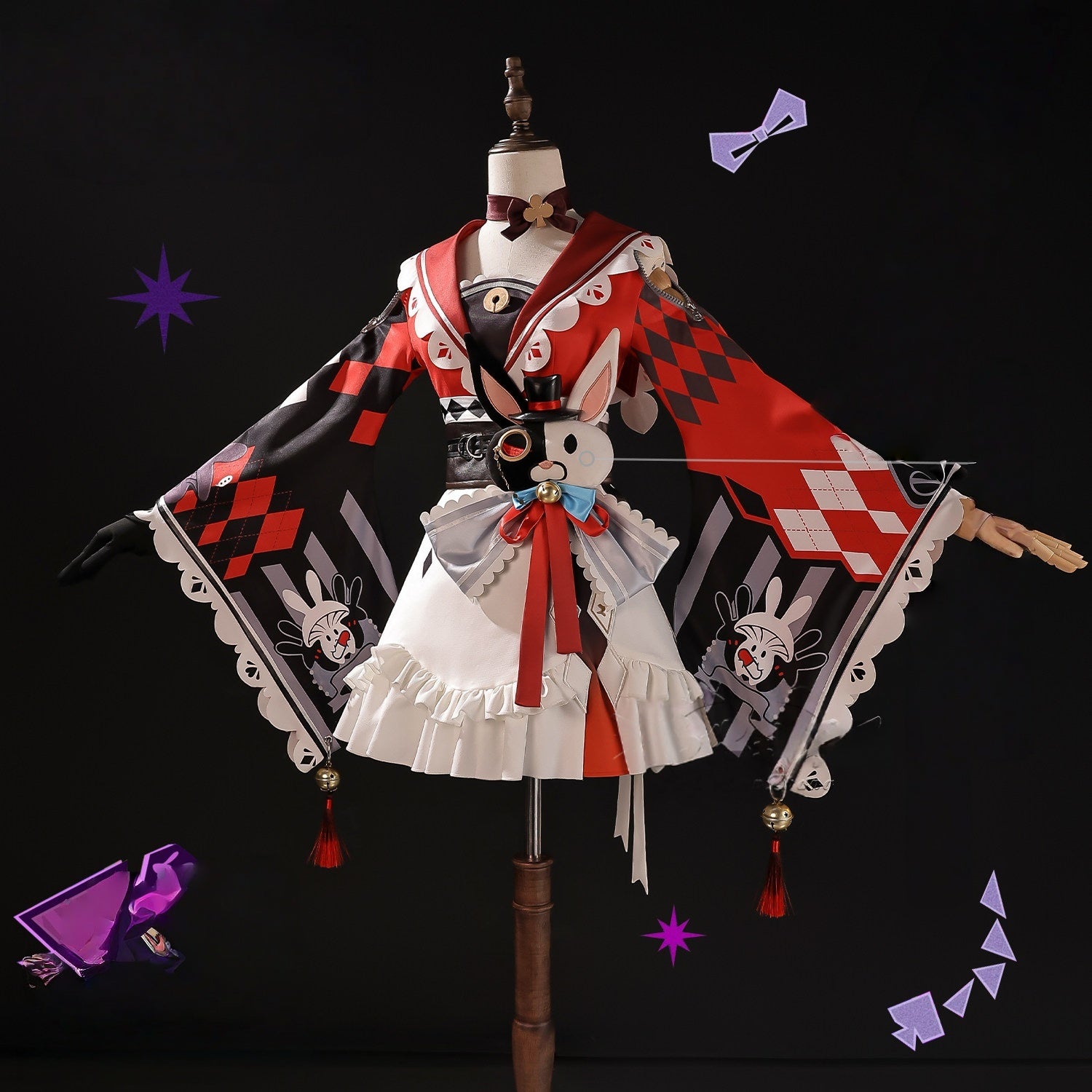 Azuiblc 崩壊スターレイル 火花 コスプレ衣装 ドレス 3d樹脂製パーツ