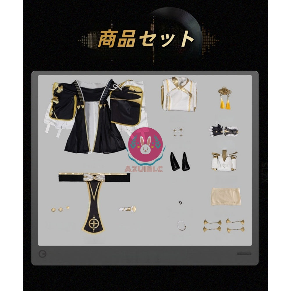 【Azuiblc】ゼンゼロ 星見雅 コスプレ衣装 銀庭より届く花便り キツネ耳付き 新コスチューム ウィッグ追加対応 cosplay 舞台 イベント