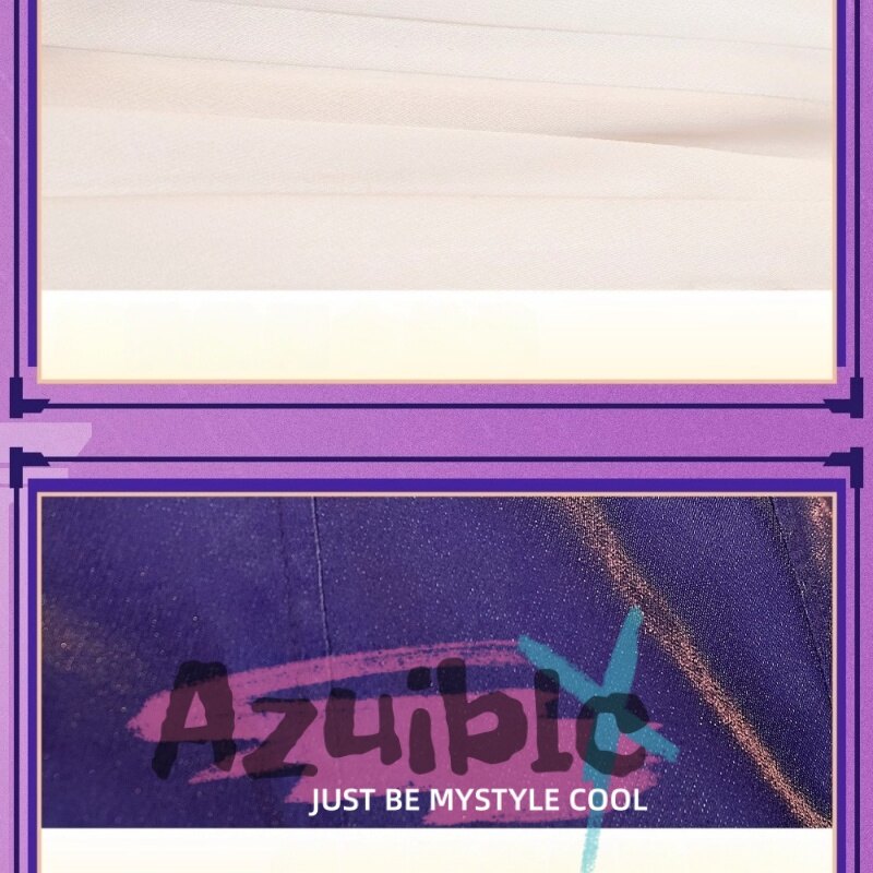 Azuiblc  崩壊スターレイル キュレネ　コスプレ衣装　Cyrene　コスチューム　金属製パーツ　イベント　紫色Azf016 - Azuiblc