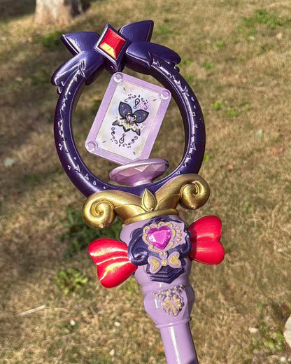 Azuiblc　名探偵プリキュア 　キュアアルカナシャドウ コスプレ道具　森亜るるか　 モチーフ武器 　PLA材質　130cm