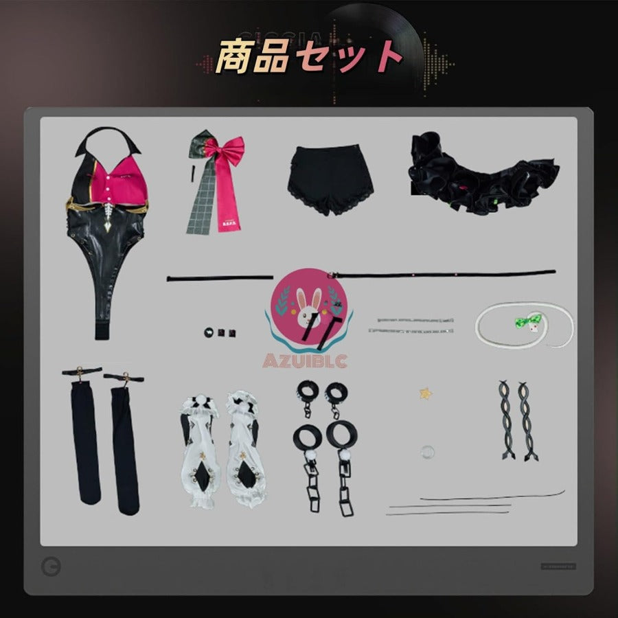 Azuiblc】コスプレ衣装 シーシィア コスプレ 髪飾り 枷付き ギャル 蛇