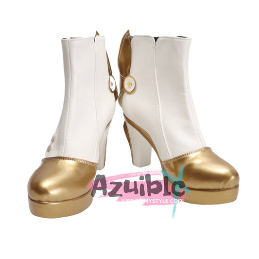 Azuiblc　原神　イネファ　シューズ　ブーツ　底6cm　9cm　12cm　コスプレ　 Ineffa　少女の家政ロボット　靴　ブンブンサンダーウェーブメカニカルドリーム　道具　アクセサリー - Azuiblc