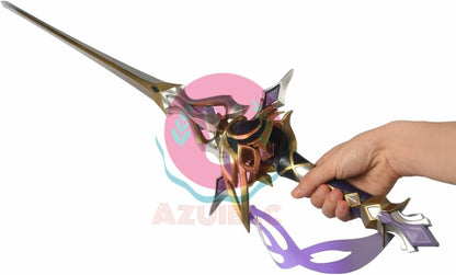 Azuiblc 原神  静水流転の輝き 片手剣 フリーナ 水神 100CM 武器 PU製 剣 刀 武器 コスプレ道具 Cosplay 道具 コスプレグッズ コレクション グッズ コスプレ小物 cosplayAzd19 - Azuiblc