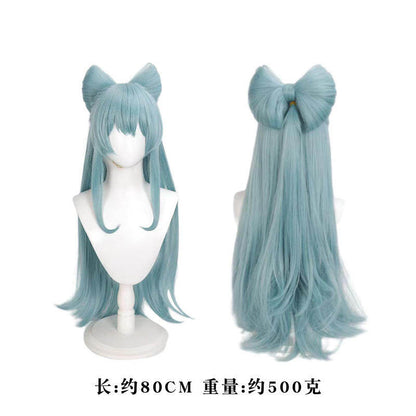 Azuiblc 原神 夢見月瑞希 コスプレ衣装　和服　ウィッグ＋扇子追加可能　costume　仮装　イベント　祭り - Azuiblc