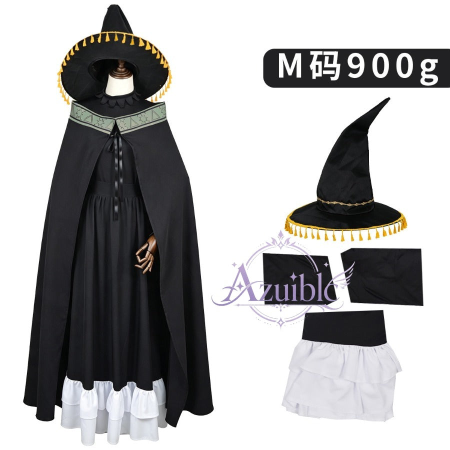 Azuiblc とんがり帽子のアトリエ ココ コスプレ衣装｜黒ワンピース コスチューム