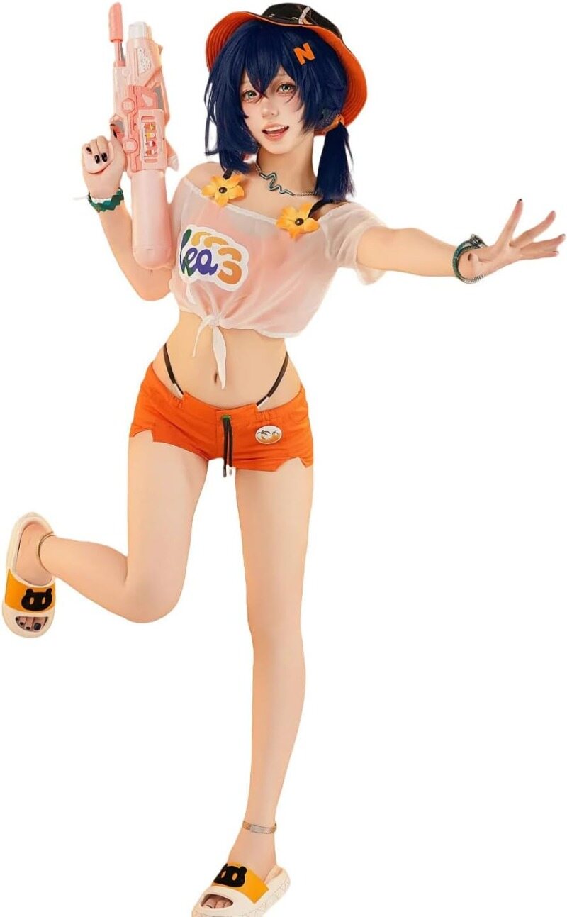 Azuiblc ゼンゼロ リン 夏色ブルースカイ 水着 コスチュームセット コスプレ衣装   おしゃれ グッズ おしゃれ アニメ cosplay - Azuiblc