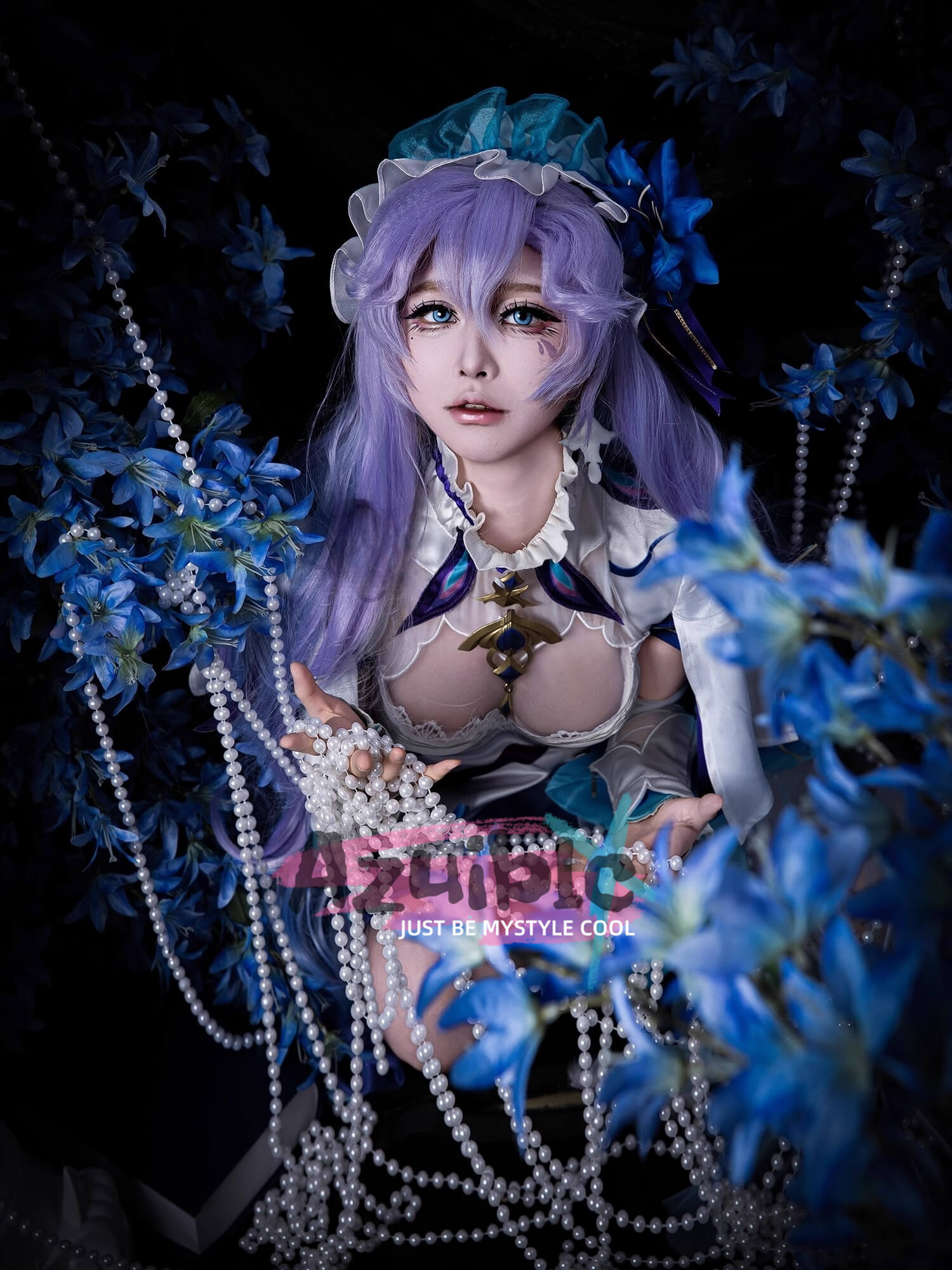 Azuiblc 鳴潮 カンタレラ コスプレ衣装　3d樹脂アクセサリー　礼服　ワンピース　コスチュームAzf14 - Azuiblc