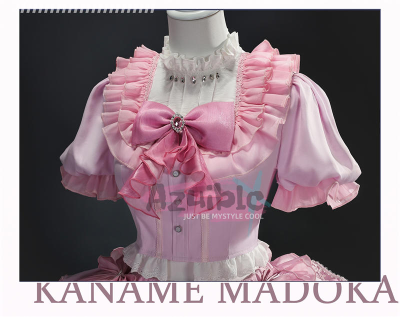 Azuiblc 魔法少女まどか☆マギカ Magia Day  鹿目 まどか　甘ロリOP ロリータ  ワンピース　ドレス　コスチューム　ピンク色　ライブ服 - Azuiblc