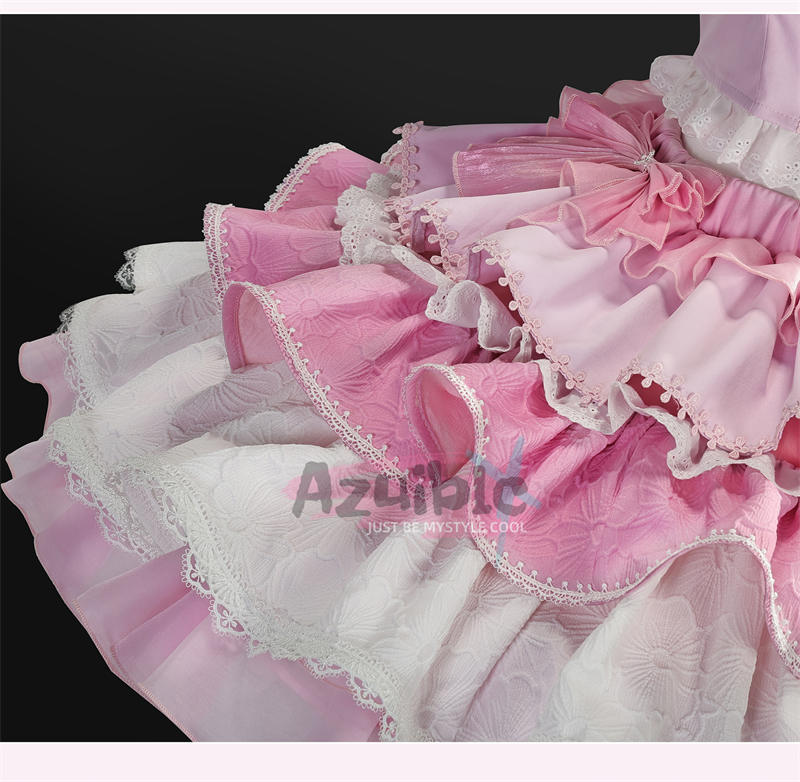 Azuiblc 魔法少女まどか☆マギカ Magia Day  鹿目 まどか　甘ロリOP ロリータ  ワンピース　ドレス　コスチューム　ピンク色　ライブ服 - Azuiblc