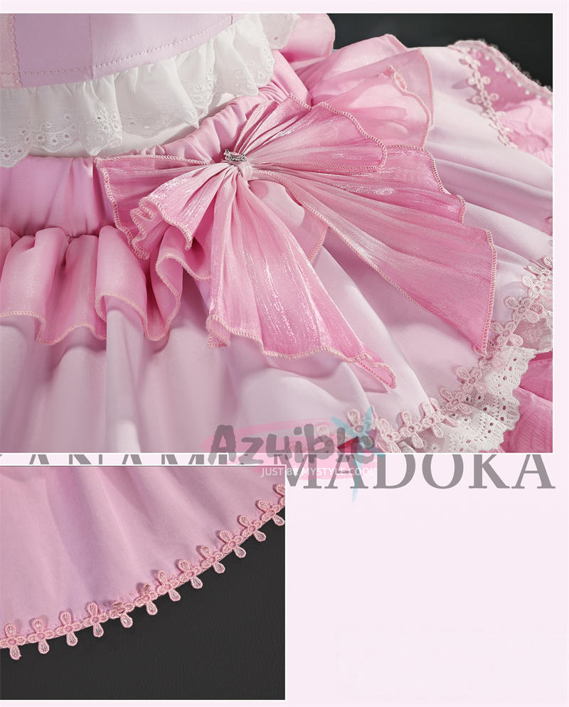 Azuiblc 魔法少女まどか☆マギカ Magia Day  鹿目 まどか　甘ロリOP ロリータ  ワンピース　ドレス　コスチューム　ピンク色　ライブ服 - Azuiblc