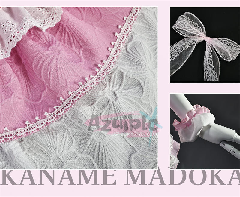 Azuiblc 魔法少女まどか☆マギカ Magia Day  鹿目 まどか　甘ロリOP ロリータ  ワンピース　ドレス　コスチューム　ピンク色　ライブ服 - Azuiblc