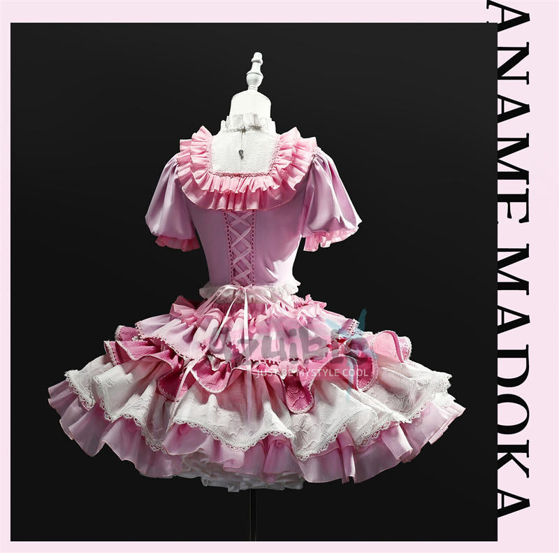 Azuiblc 魔法少女まどか☆マギカ Magia Day  鹿目 まどか　甘ロリOP ロリータ  ワンピース　ドレス　コスチューム　ピンク色　ライブ服 - Azuiblc