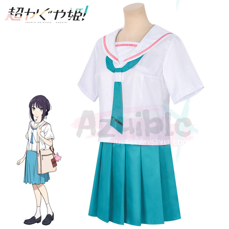 Azuiblc　超かぐや姫！ 酒寄 彩葉 JK服　セーラー服　コスプレ衣装　スカートセット　高校服　さかより いろは　イベント・文化祭対応 - Azuiblc