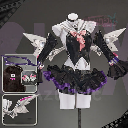 Azuiblc　ゼンゼロ 南宮羽 ラプソディ・ミューズ 　翼付　光輪付　コスプレ衣装
