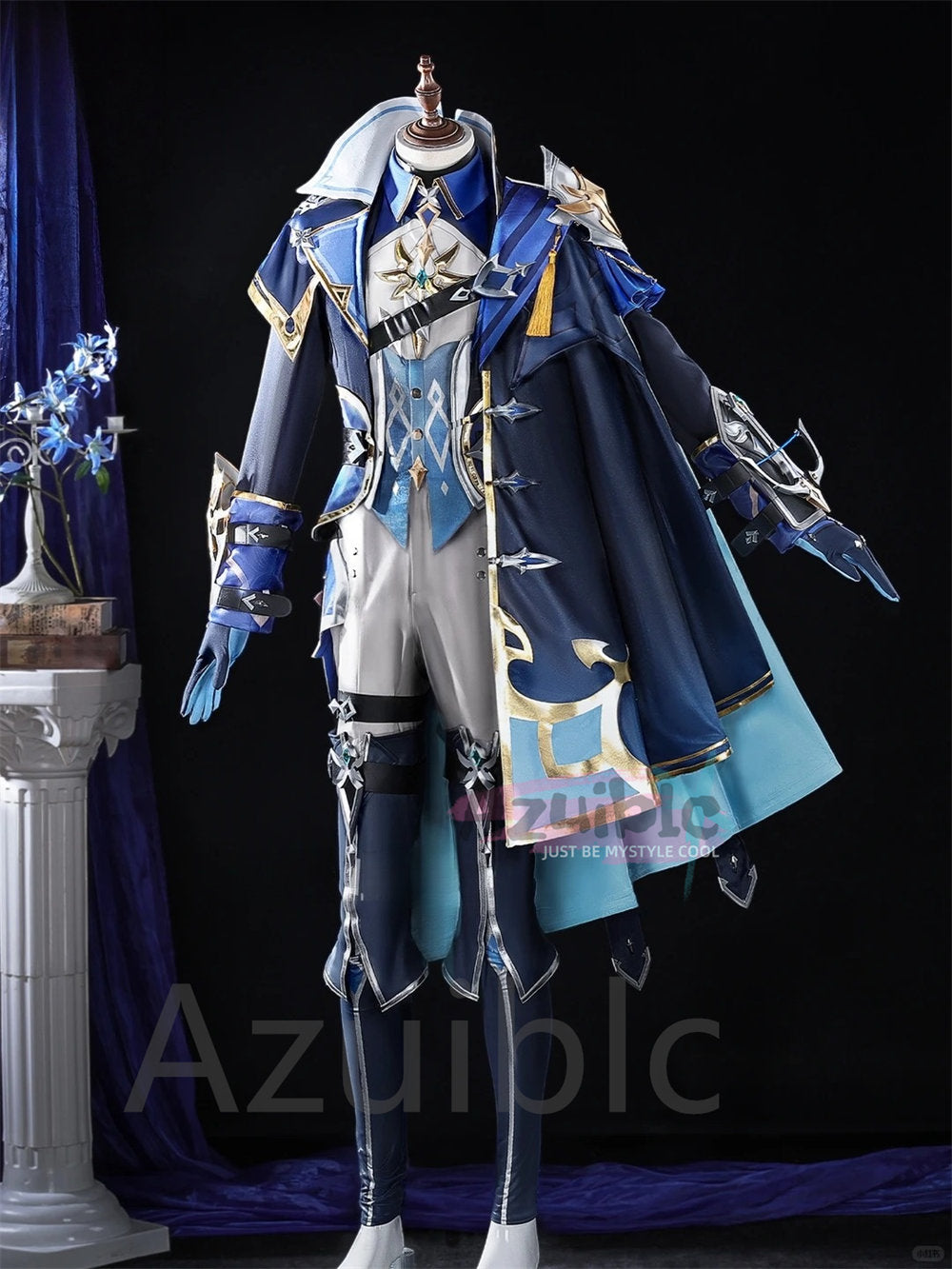 Azuiblc　原神 ローエン コスプレ衣装　コスチューム　イベント　ウィッグ追加対応