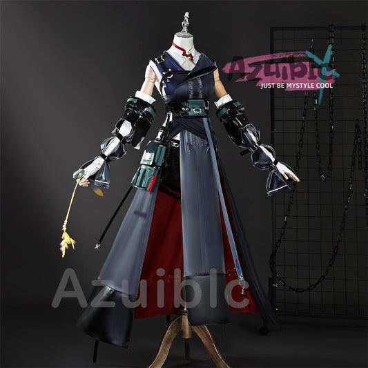 Azuiblc　アークナイツ　 赤刀明霄チェン コスプレ衣装　尻尾追加対応　赤刃明霄陈 コスチューム　Ch’en The Dawnstreak　ハロウィン対応