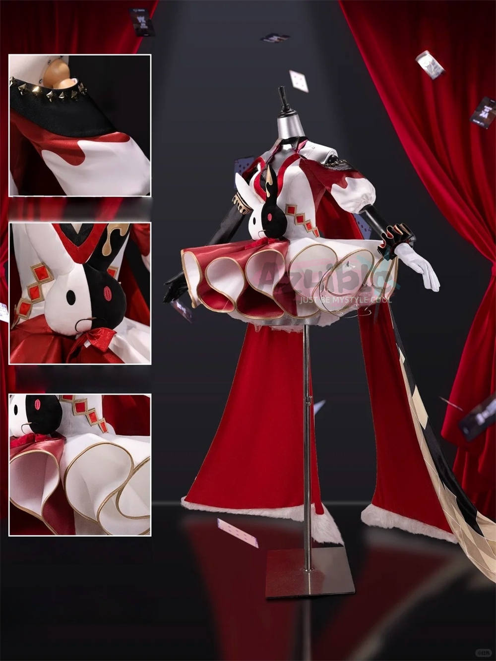 Azuiblc スターレイル　火花　火花大会＠Official戦　仮面の愚者 ドレス　コスプレ衣装　コスチューム　ハロウィン