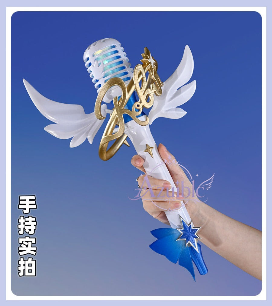 Azuiblc 崩壊スターレイル ロビン Robin 夏空の歌 マイク｜35×22cm 発光 コスプレ道具