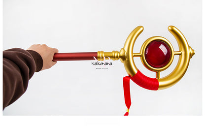 Azuiblc 葬送のフリーレン 法杖　1：1レプリカ　合金製　武器レプリカ　2.65Kg　151cm　本格　アクセサリー　コスプレ道具　魔法道具　武器 - Azuiblc
