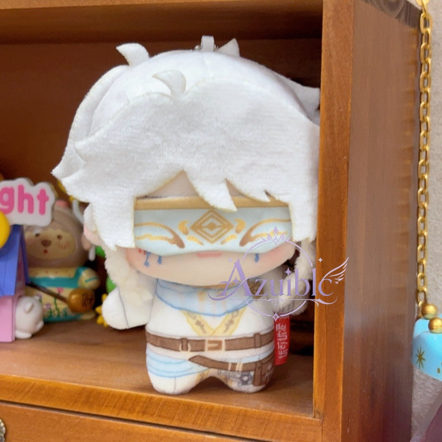 Azuiblc Identity V 第五人格 占い師 イライ・クラーク Eli Clark 10cm ぬいぐるみ｜ホワイトVer.・アイマスク付き