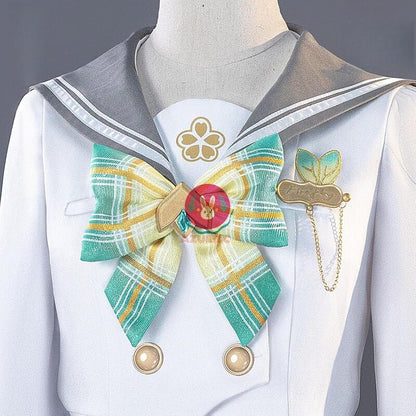 Azuiblc　崩壊 スターレイル ホタル 春の贈り物 セーラー服 コスプレ衣装 JK 可愛い コスチューム コスプレ グッズ おしゃれ アニメ cosplay - Azuiblc