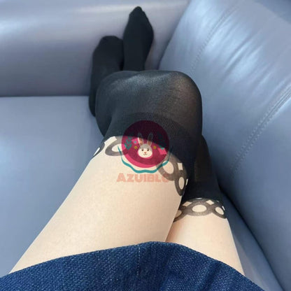 Azuiblc　原神　シグウィン パンティストッキング タイツ ストッキング 白 コスプレ小物 コスプレ グッズ 道具 小物 厚手 JK ロリータ 夏 アニメ 女の子 - Azuiblc