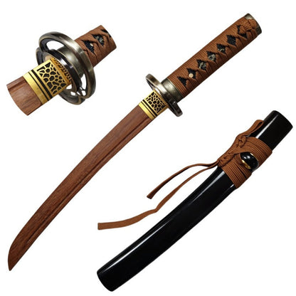 Azuiblc るろうに剣心-明治剣客浪漫譚- 日本風 装飾品　緋村剣心逆刃刀　103cm 汎用刀　仕上げ模造刀　レプリカ　和風　コスプレ道具 唐風　模造刀　木刃　樹脂刃　工芸品　武士刀　サムライ　ソード　ハロウィン - Azuiblc