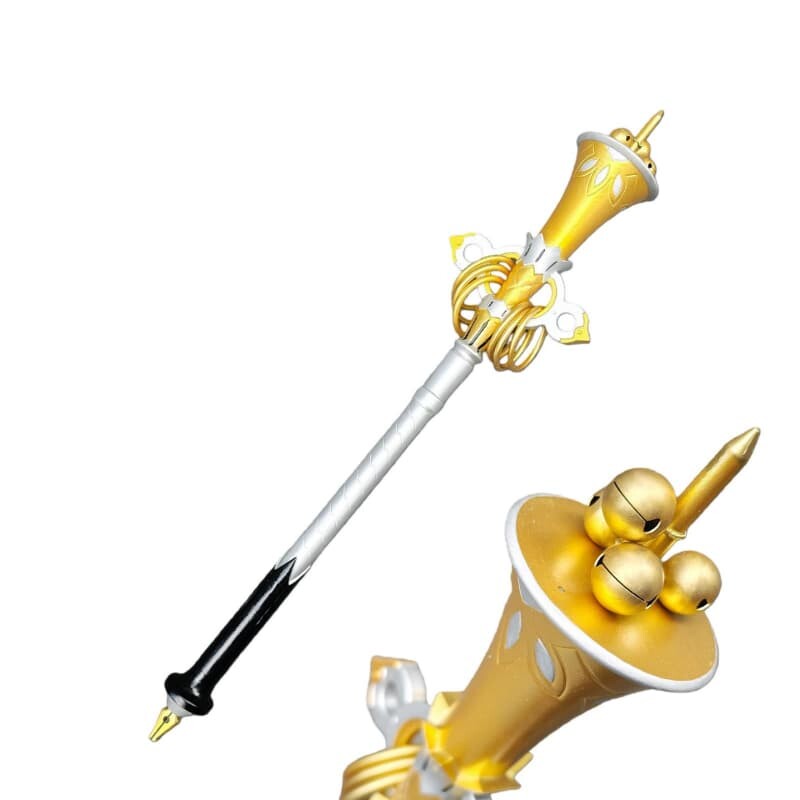 Azuiblc ゼンゼロ リュシア コスプレ 杖 ステッキ 80CM 鈴が鳴る 武器 PU製 剣 刀 コスプレ道具 Cosplay ゼンレスゾーンゼロ コスプレ小物 - Azuiblc