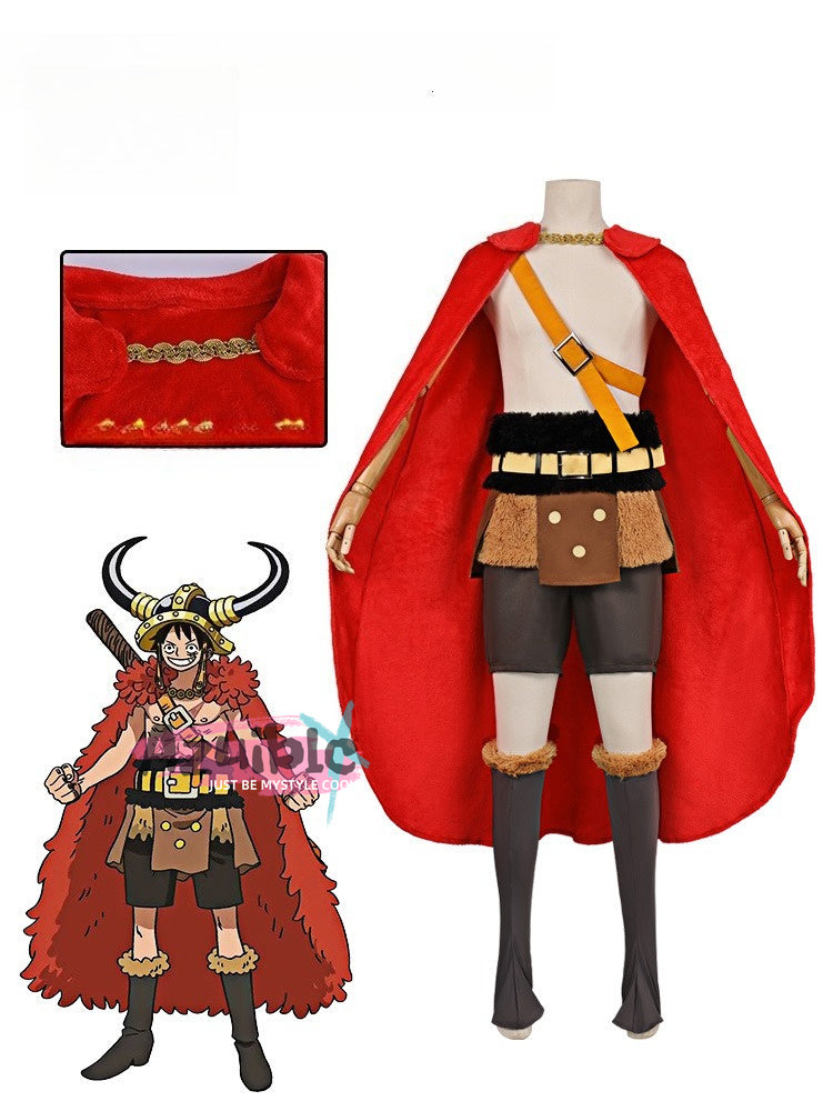Azuiblc　ONE PIECE　エルバフ編　ルフィ　コスプレ衣装　Elbaph 　ハロウィン　コスチューム　ハロウィン