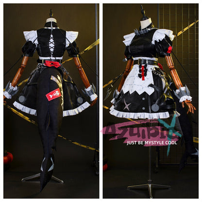 Azuiblc　ゼンレスゾーンゼロ エレン・ジョー コスプレ衣装　メイド服　サメ尻尾別途追加　ヴィクトリア家政　コスチューム　ハロウィン Azuiblc