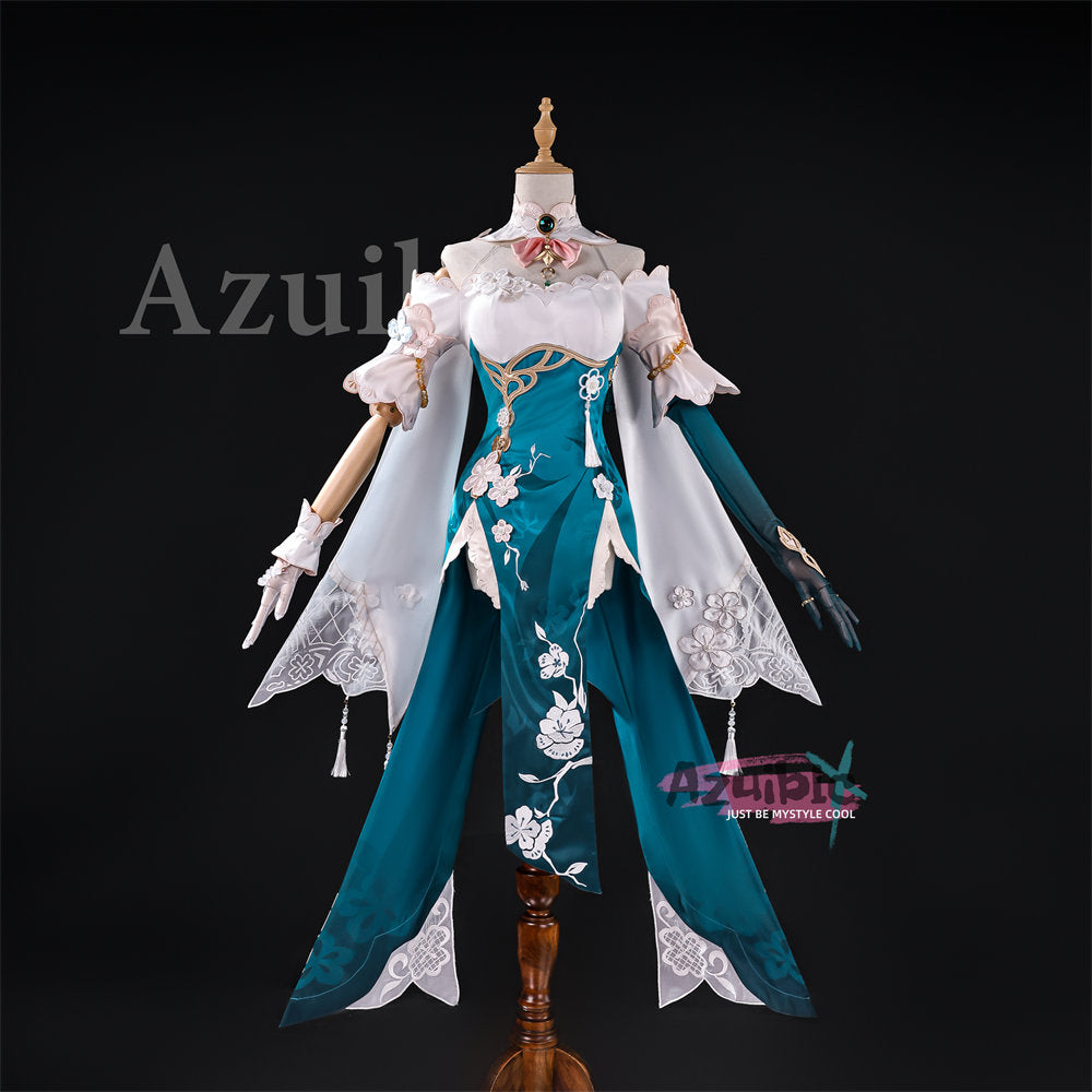 Azuiblc 崩壊スターレイル ルアンメェイ 紙上に咲く雪梅 コスプレ衣装