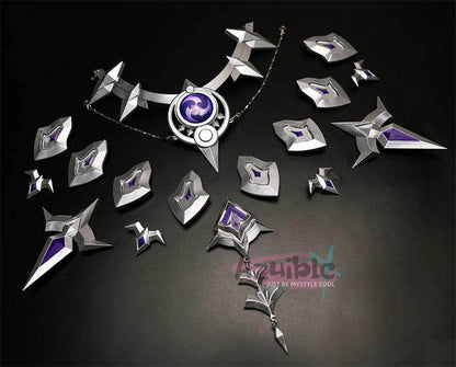 Azuiblc 原神　 Flins フリンズ　コスプレ衣装  ナドクライ　学園祭　イベント　ライトキーパー　ウィッグ+シューズ+武器追加可能　Halloween　cosplay - Azuiblc