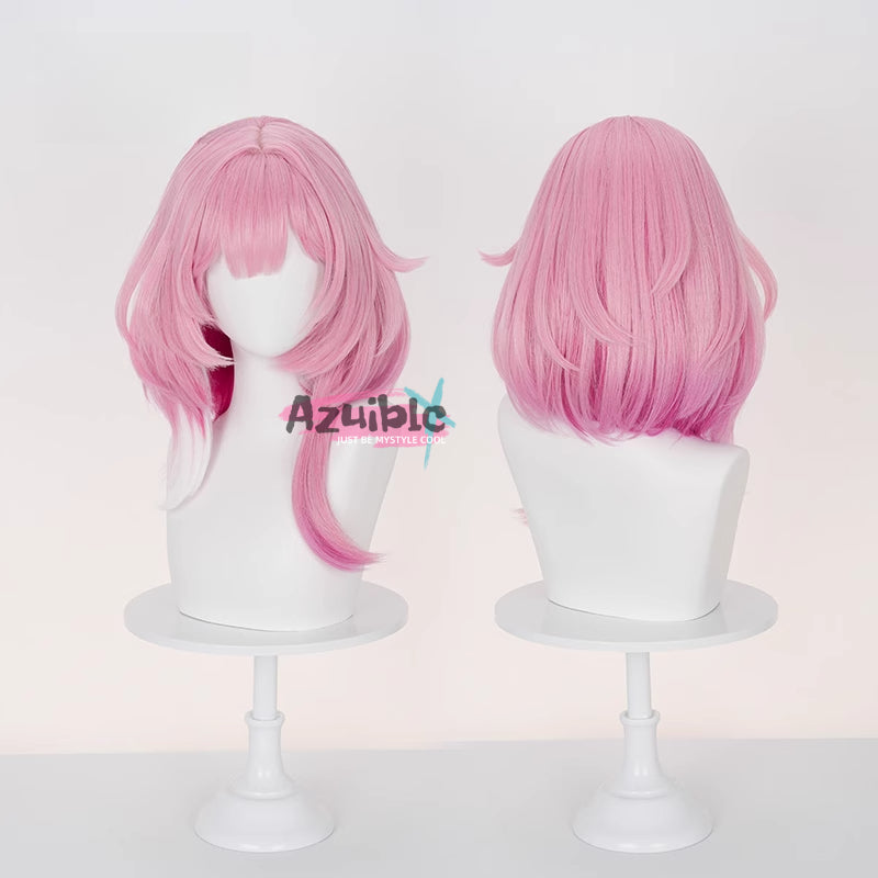 Azuiblc  崩壊スターレイル  キュレネ  ウィッグ　Cyrene　40cm　カツラ　ピンク色　自然感　イベントAzd14 Azuiblc